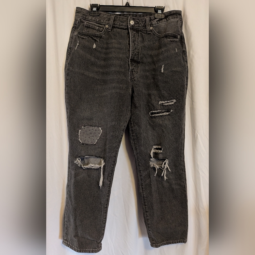 Old Navy Distressed Black Jeans Sz. 14